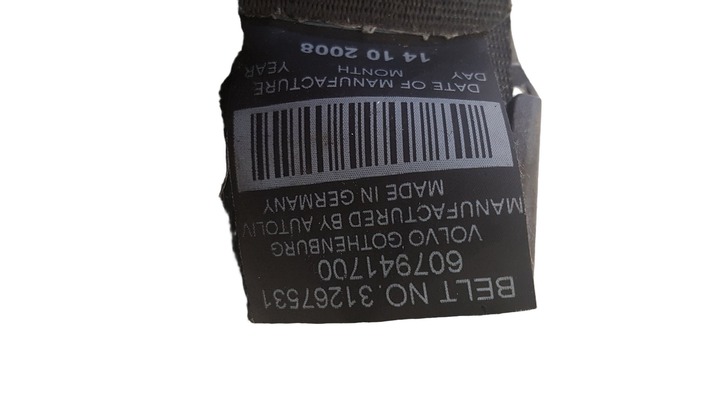 2005-2012 Volvo XC90 Estate Left Rear Seat Belt 31267531