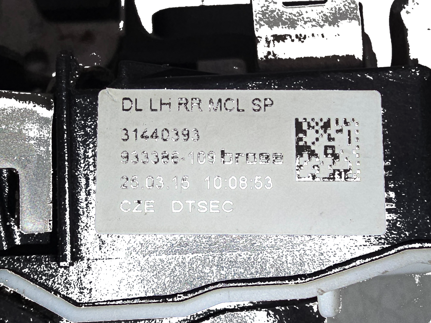 2012-2019 Volvo V40 Left Rear Door Lock Actuator 31440393