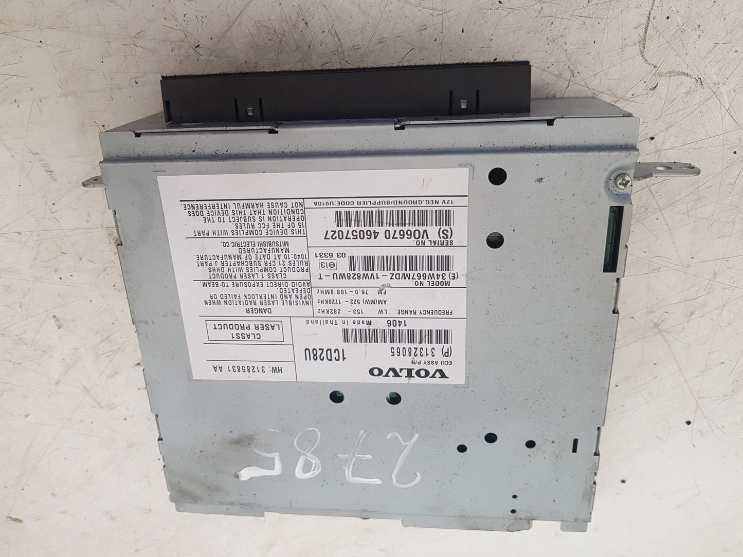 2011 - 2014 Volvo XC90 Estate CD AND RADIO UNIT 31328065