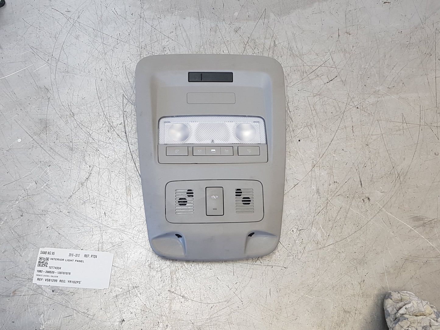 2010 - 2012 Saab 95 Saloon Interior Light 12774334
