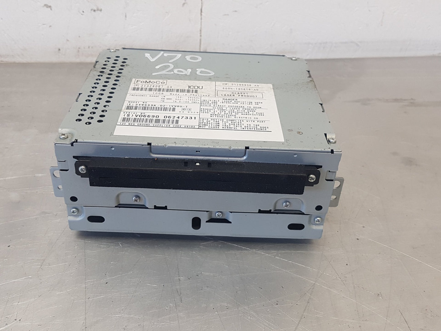 2008 - 2015 Volvo V70 Estate CD Player 31328067