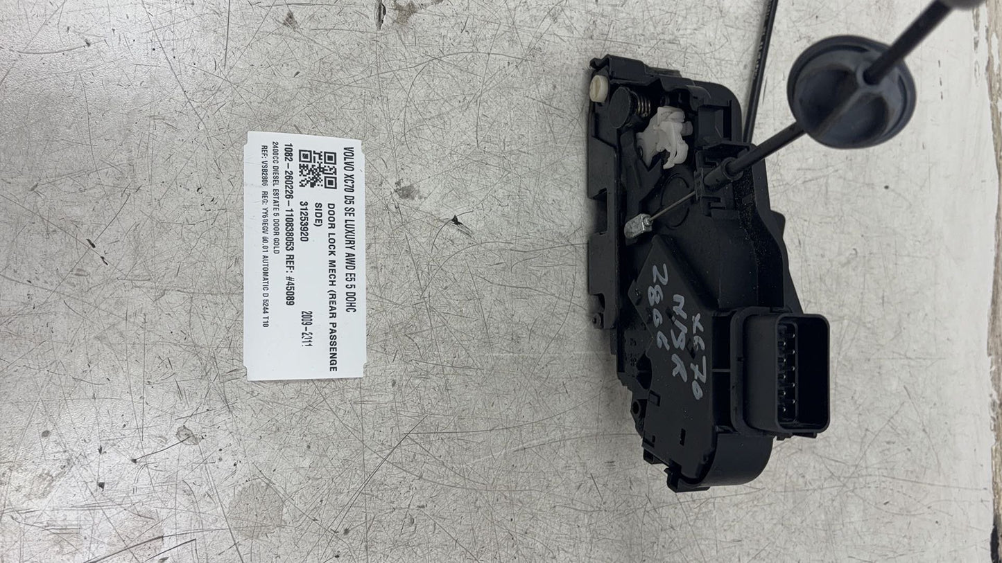 2010 Volvo XC70 Estate Left Rear Door Lock Actuator 31253920