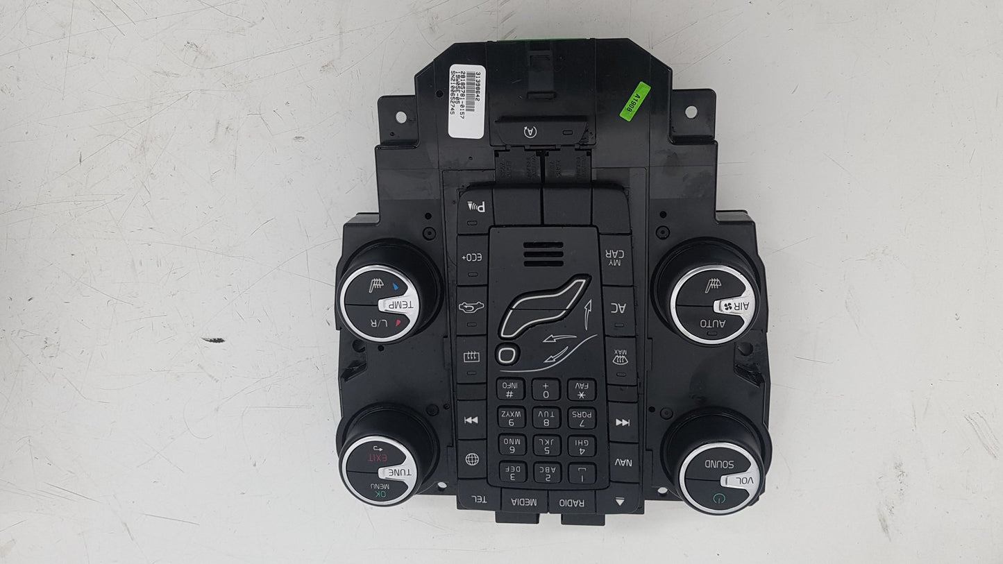 2012 - 2017 Volvo V40 Hatchback HEATER & RADIO CONTROL PANNEL 31398642