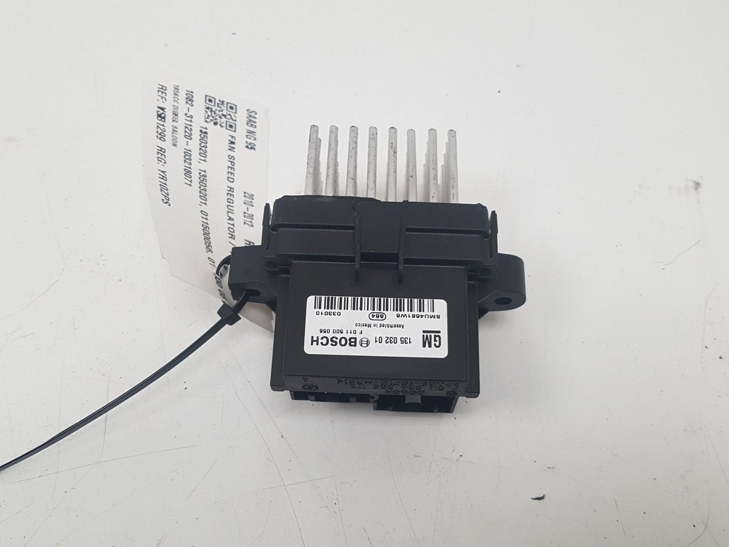 2010 - 2012 Saab 95 Saloon FAN SPEED REGULATOR / RESISTOR 13503201