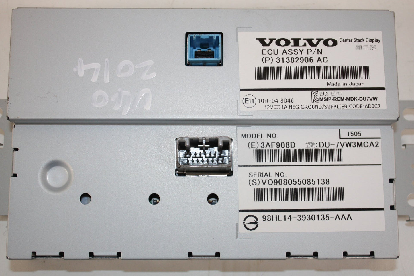 2012 - 2016 Volvo V40 Hatchback Dash Display Unit 31382906