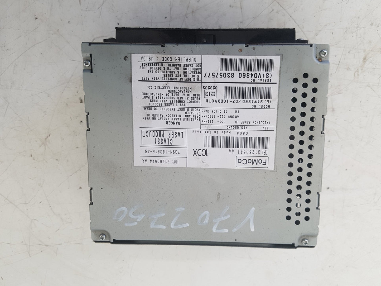 2007 - 2010 Volvo V70 Estate CD Player 31260541