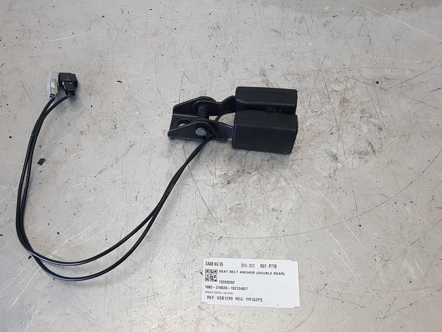 2010 - 2012 Saab 95 Saloon SEAT BELT ANCHOR (DOUBLE REAR) 13329202