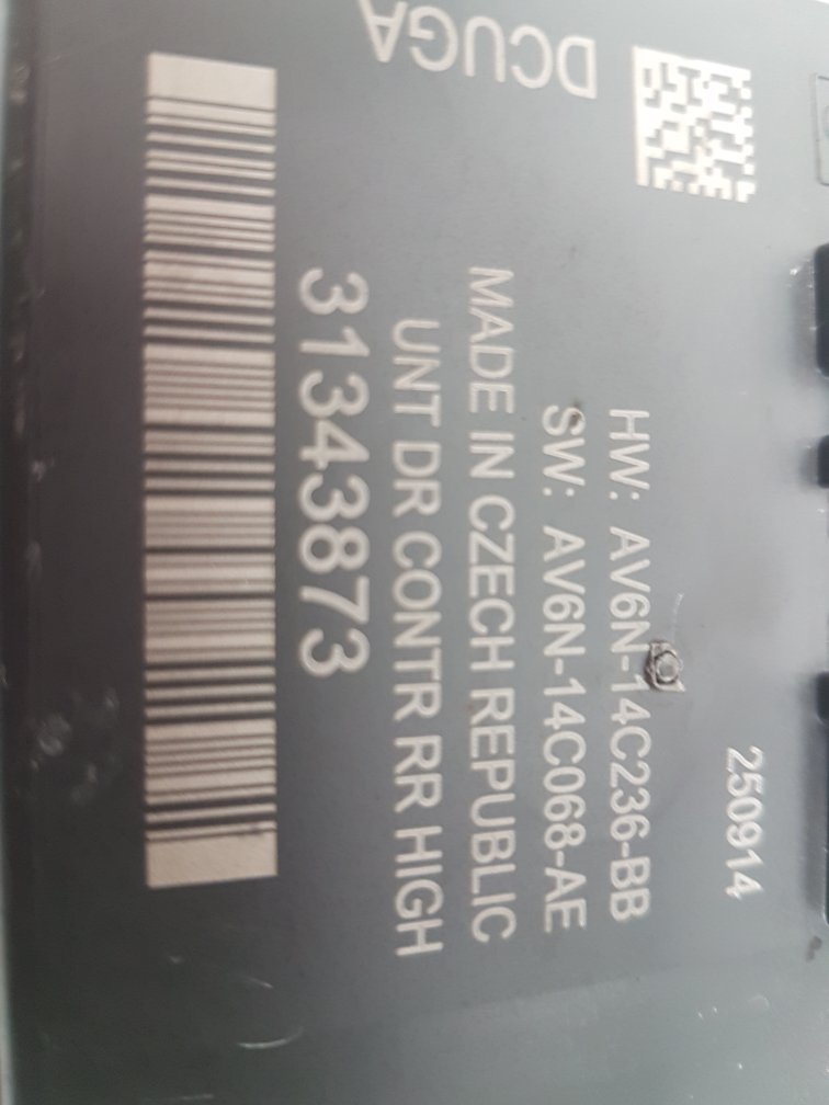 2012 - 2016 Volvo V40 Hatchback Door Control Module 31343873