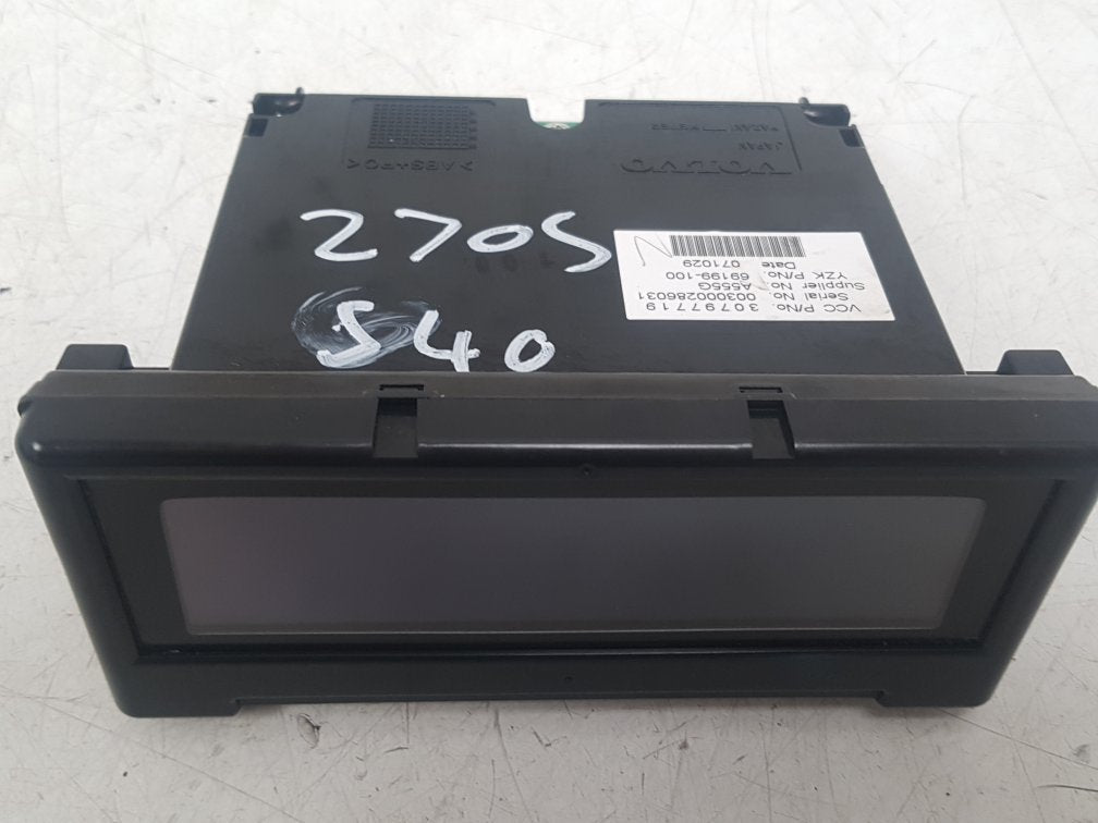 2005 - 2012 Volvo S40 Saloon Dash Display Unit 30797719