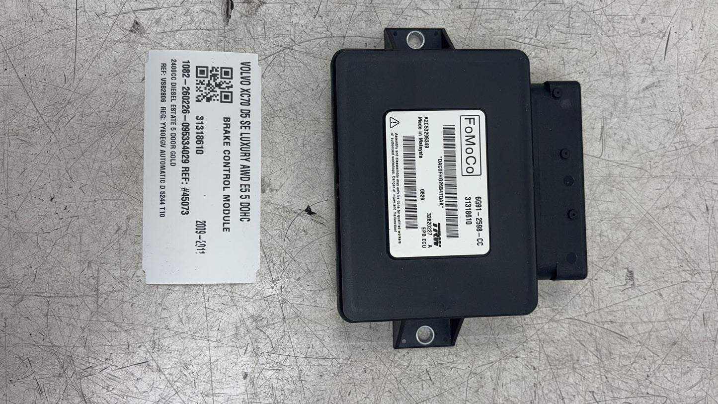 2010 Volvo XC70 Estate Brake Control Unit 31318610