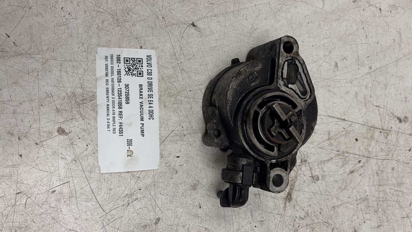 2006 - 2012 Volvo C30 Hatchback Brake Vacuum Pump 30725859