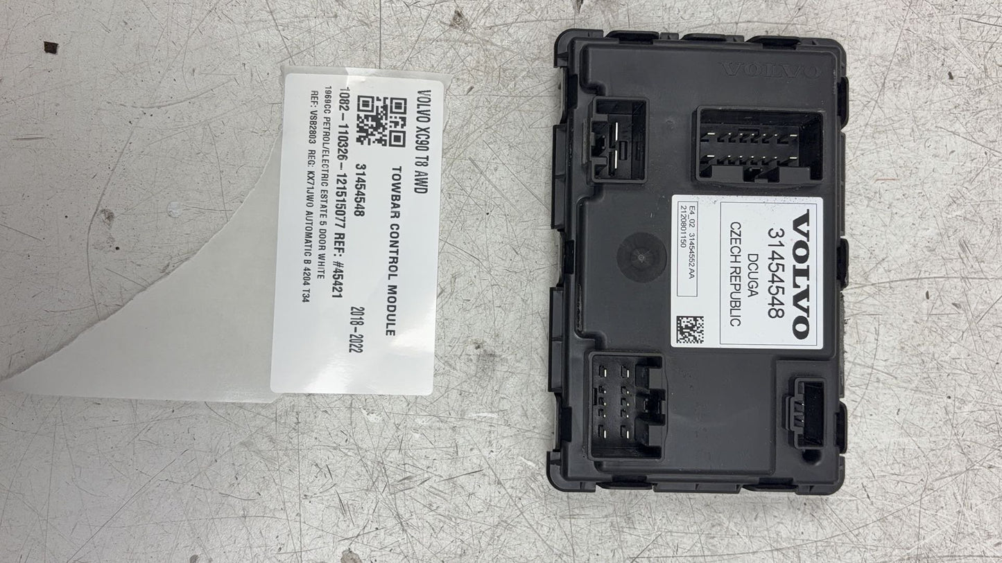 2016 - 2023 Volvo XC90 II 256 Estate TOWBAR CONTROL MODULE 31454548