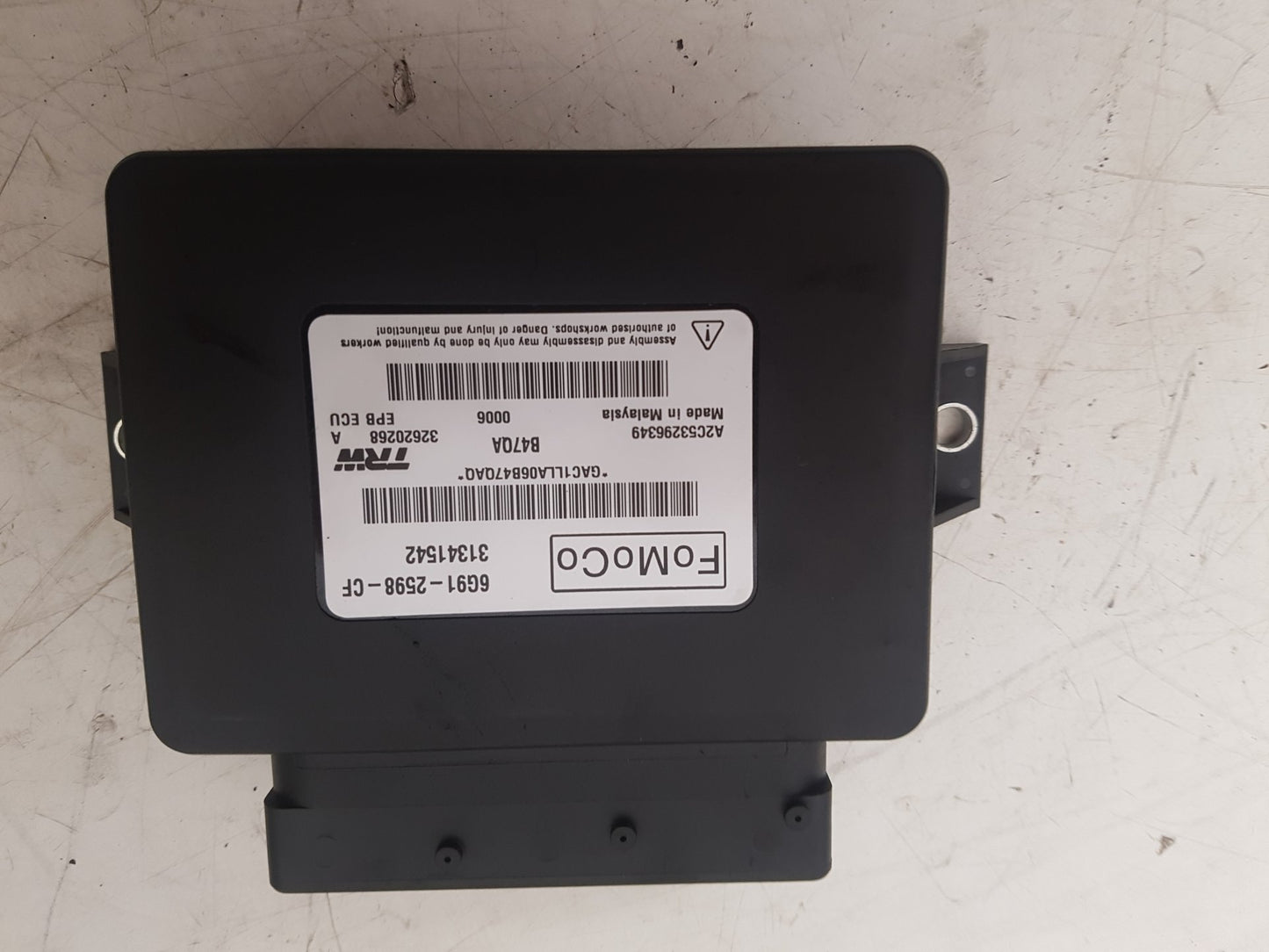 2011 - 2015 Volvo V60 Estate ELECTRONIC PARKING BRAKE MODULE 6G91-2598-CF