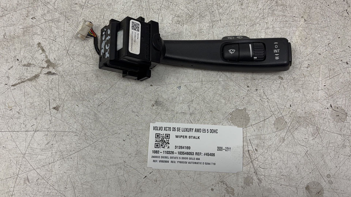 2008-2016 Volvo XC70 Wiper Switch Stalk 31264169