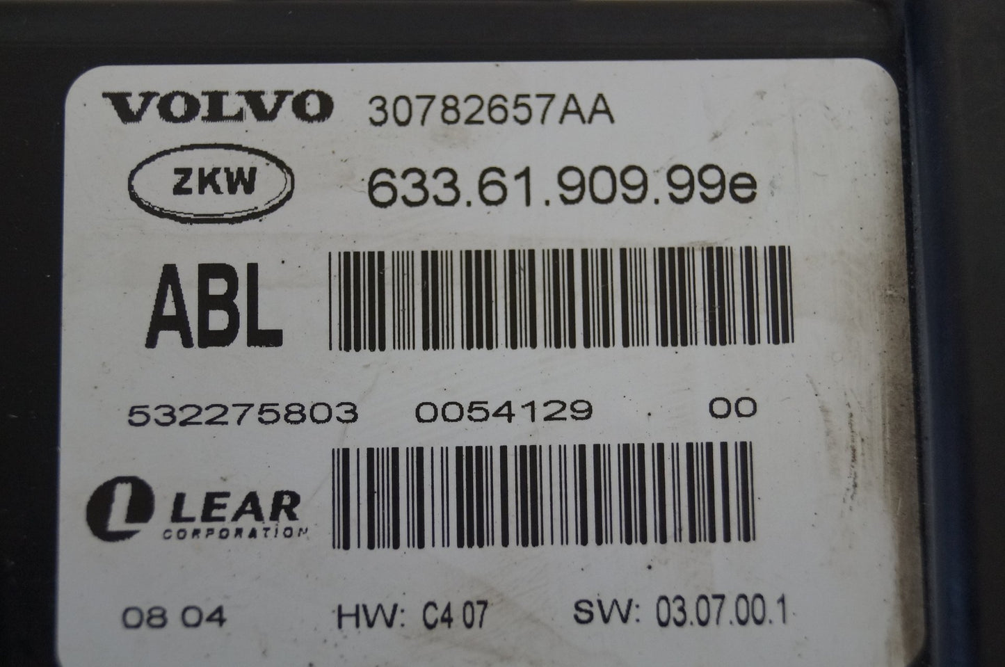 2006 - 2010 Volvo S80 XENON CONTROL UNIT 30782657 AA