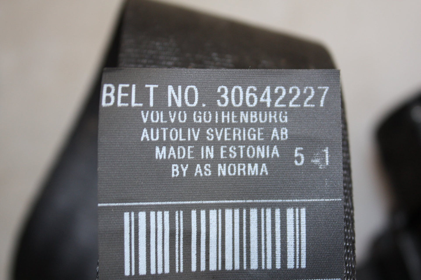 2006 - 2009 Volvo C30 Hatchback Right Rear Seat belt 30642227