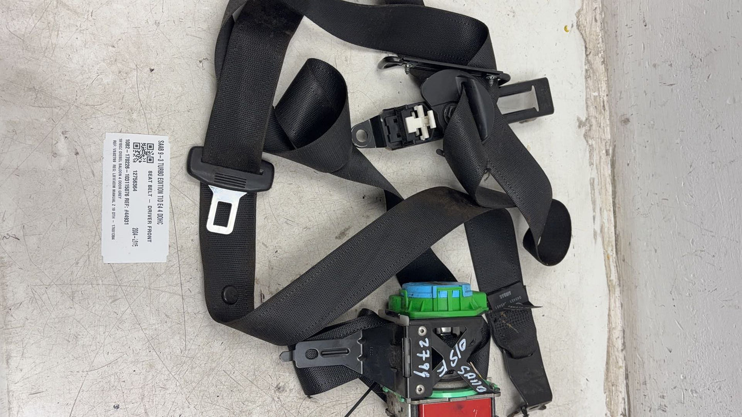 2010 9-3 Turbo Edition Tid E4 4 Dohc Saloon Right Front Seat Belt 12756364