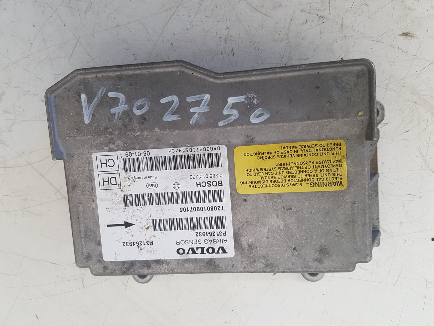 2008 - 2011 Volvo V70 Estate Airbag Module 31264932