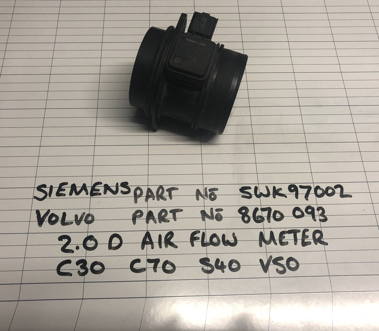 2004 - 2010 Volvo AIR FLOW METER Air Flow Meter 8670093