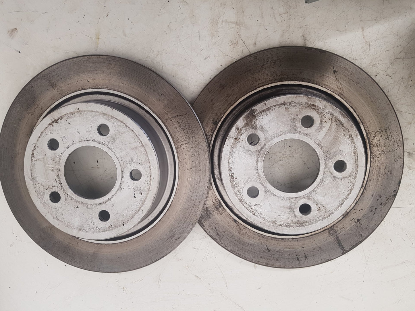 2010-2012 Volvo S40 Rear Brake Discs Pair 0200355 31499632 Allied Nippon Solid Non-Vented