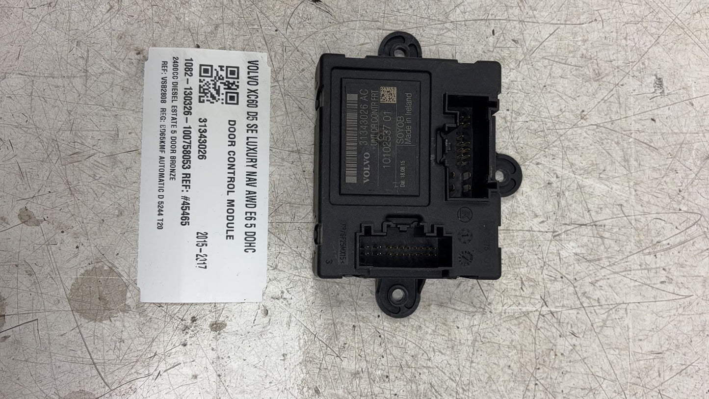 2009 - 2017 Volvo XC60 I 156 Estate Door Control Module 31343026