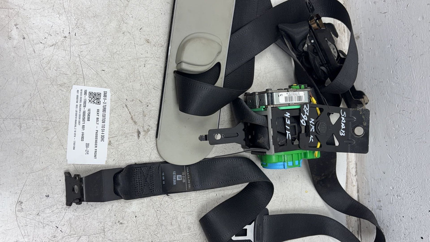 2010 9-3 Turbo Edition Tid E4 4 Dohc Saloon Left Front Seat Belt 12756368