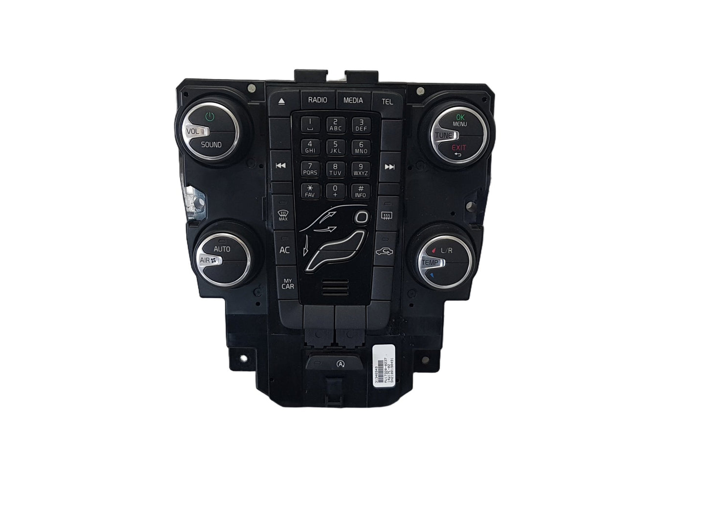 2012-2018 Volvo V40 Hatchback HEATER & RADIO CONTROL PANNEL 31346949