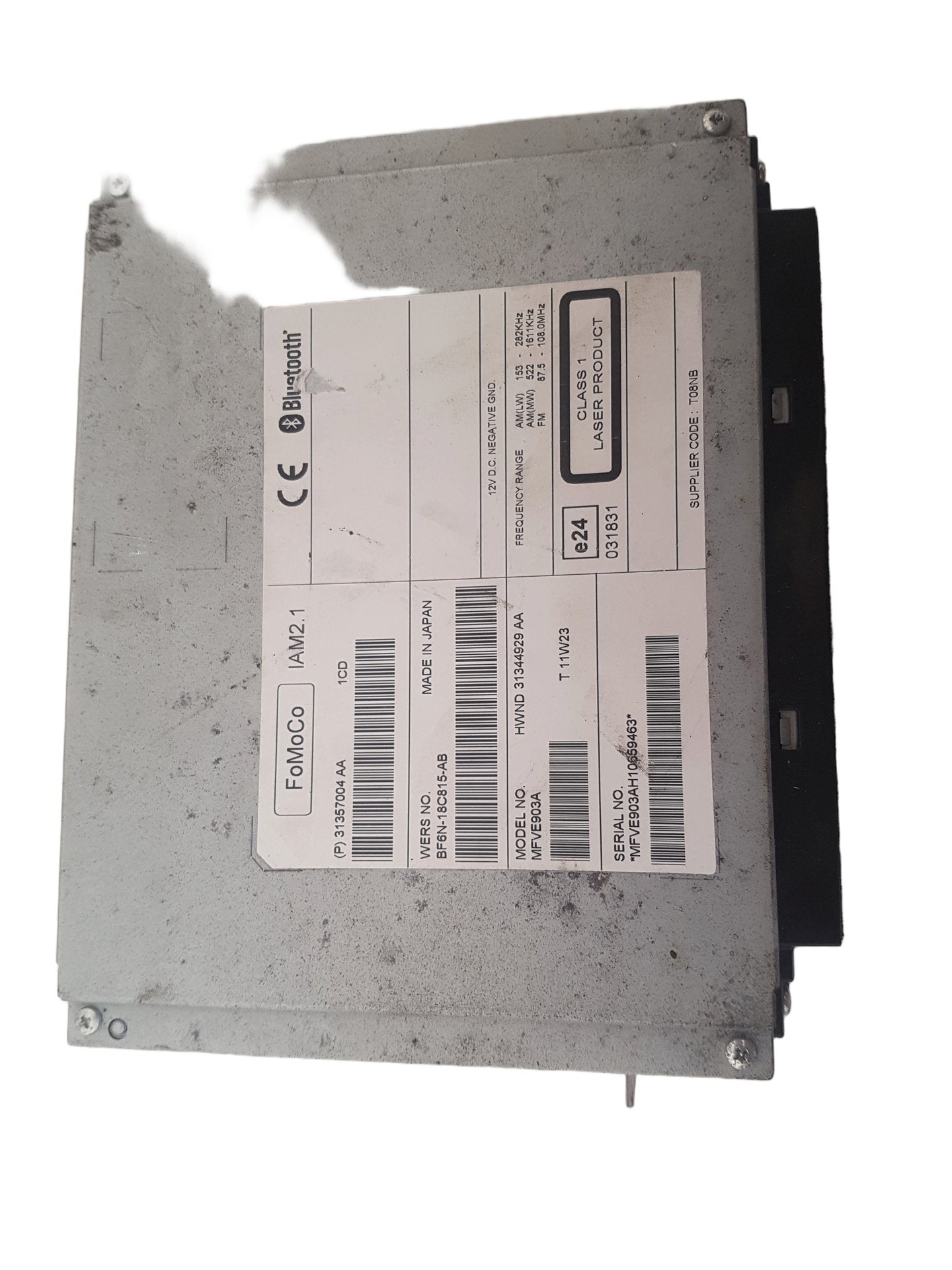2010 - 2015 Volvo S80 II 124 Saloon CD PLAYER (SINGLE CD) 31357004