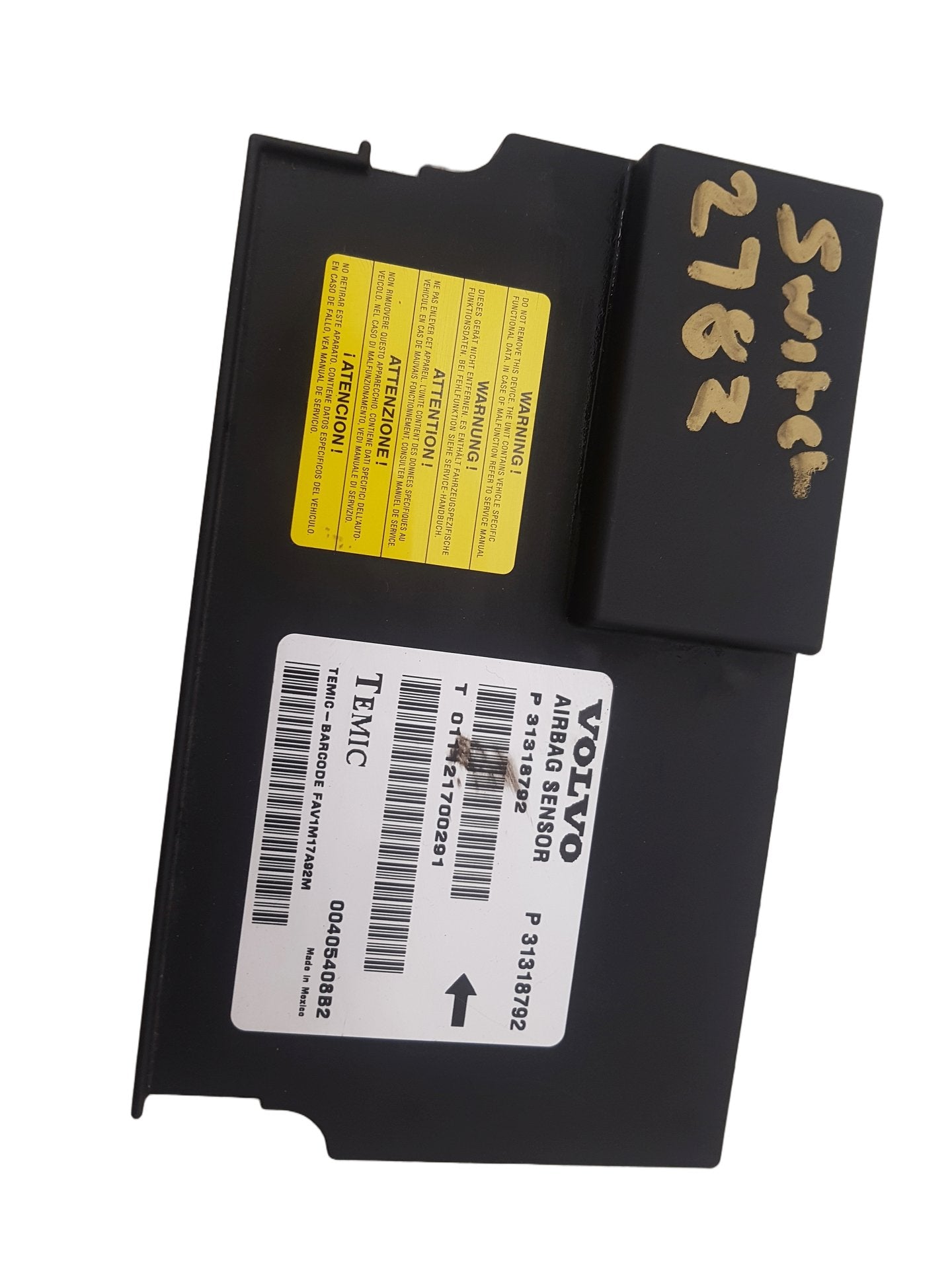 2010-2017 Volvo XC60 SRS Airbag Control Module 31318792