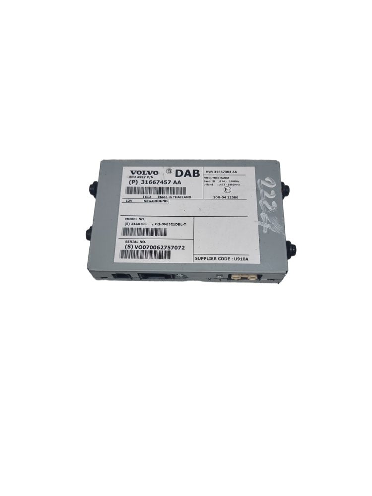 2014 - 2018 Volvo V60 Estate DAB RADIO ECU 31667457AA