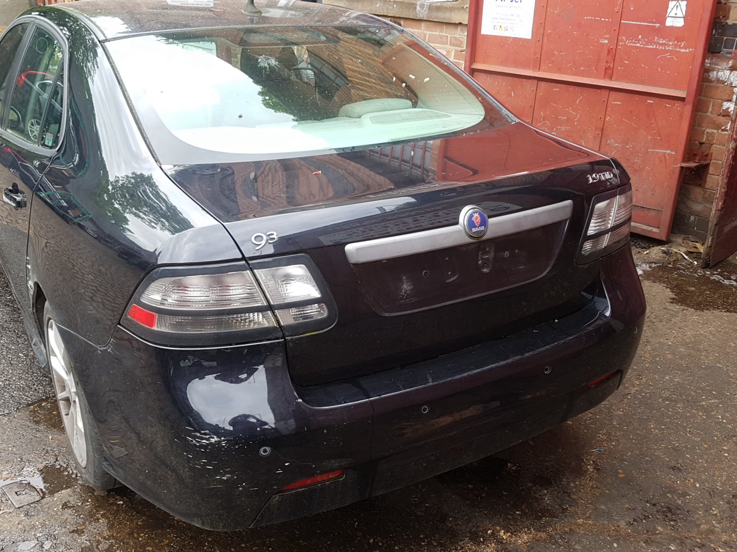 2009 Saab 9-3 YS3F Saloon Left Rear Lock Mechanism 12759696