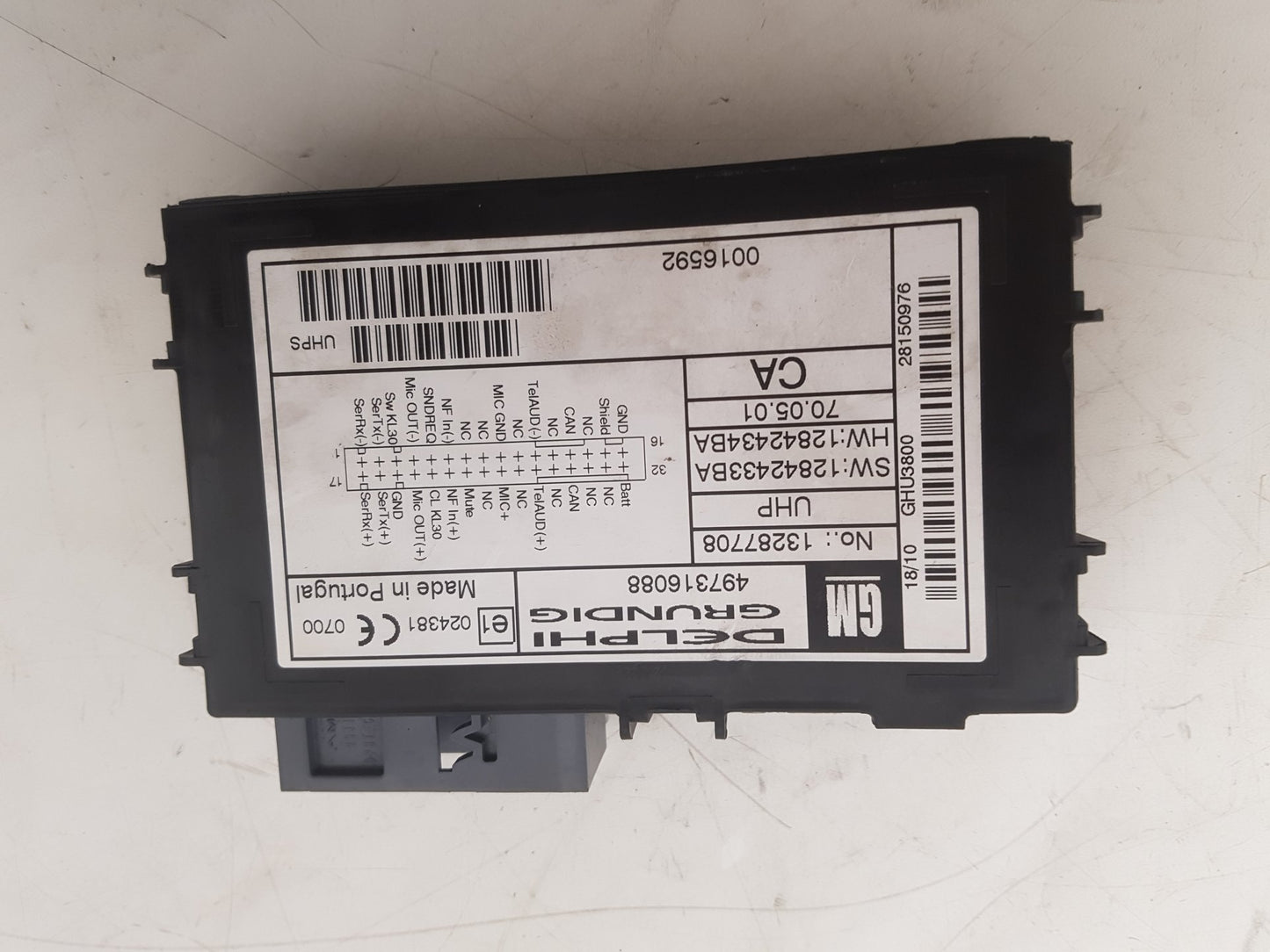 2010 Saab 9-3 Estate BLUETOOTH ECU CONTROL UNIT MODULE 497316088