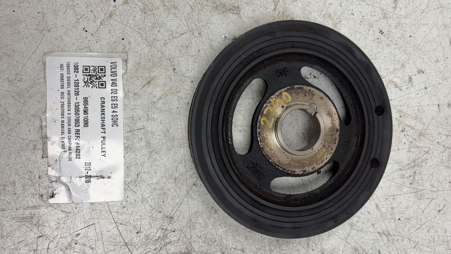 2013 - 2016 Volvo V40 III 525 Hatchback Crankshaft Pulley 9654961080