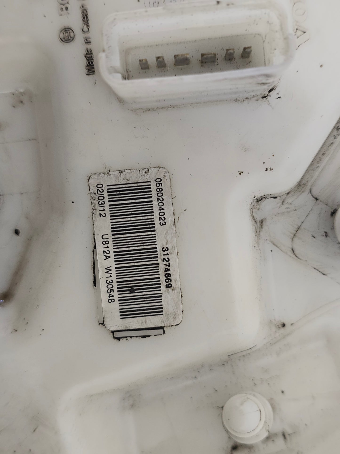 2012 Volvo V60 D3 In Tank Fuel Pump 31274669