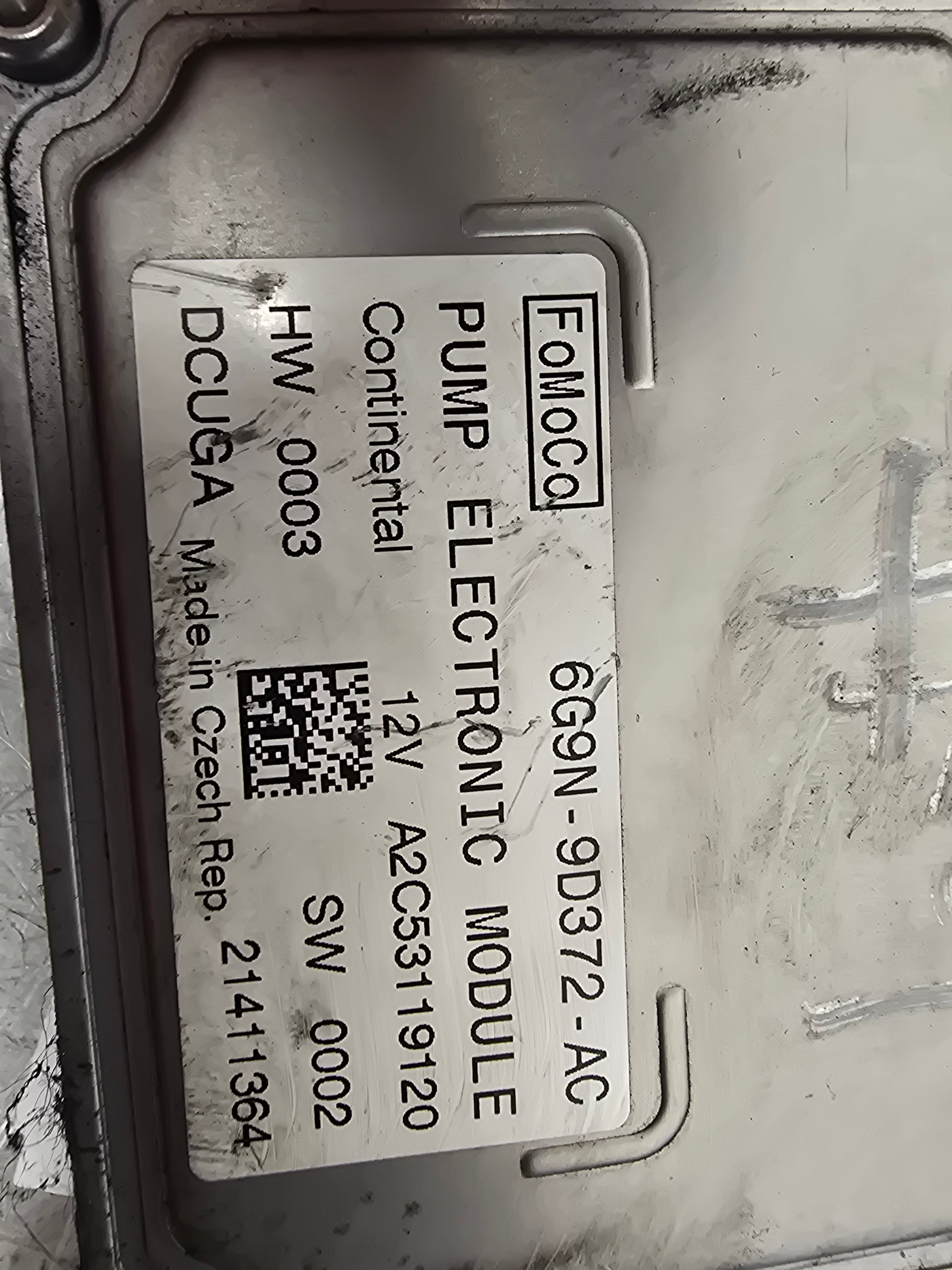 2011-2014 Volvo V60 D3 2.0 Diesel Fuel Pump Module 6G9N9D372AC