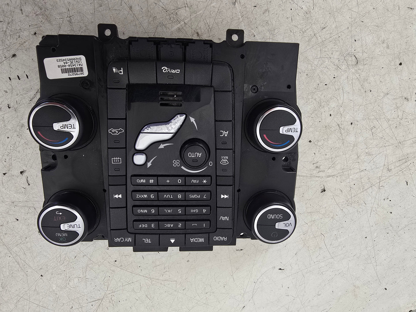 2008-2013 Volvo S60 V60 Heater Radio Control Panel 30795272