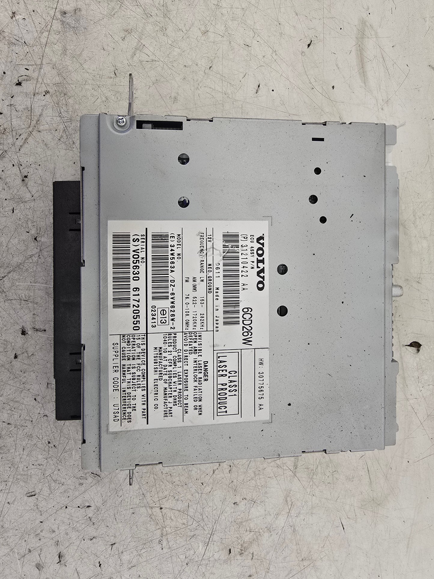 2007 Volvo XC90 D5 CD Player 31210422