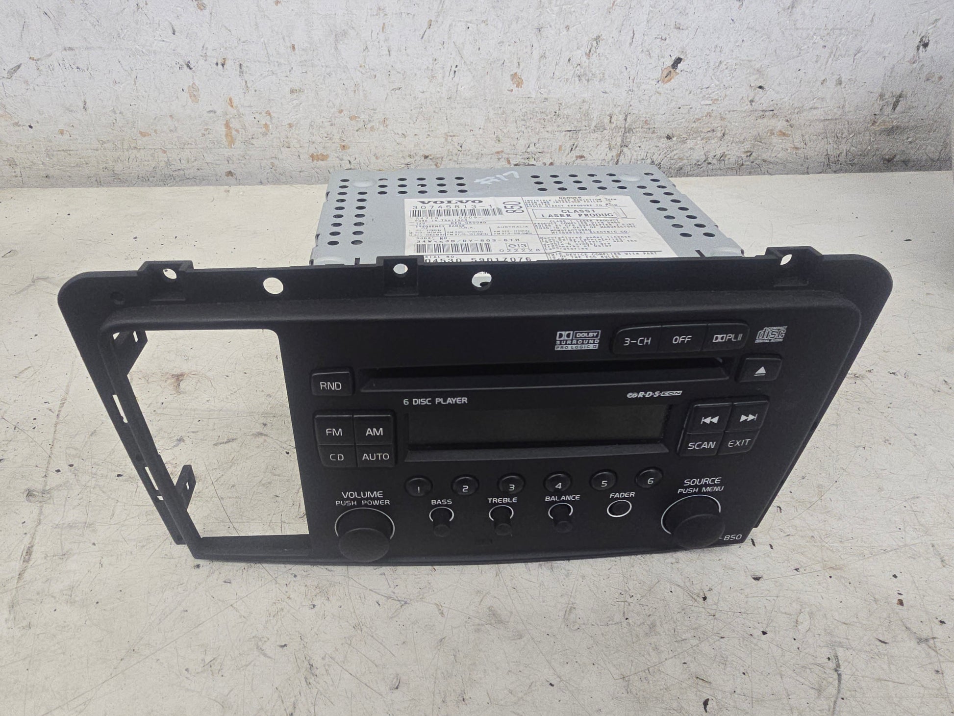 2006-2020 Volvo XC70 Stereo Facia Radio CD Player with Phone 30745813