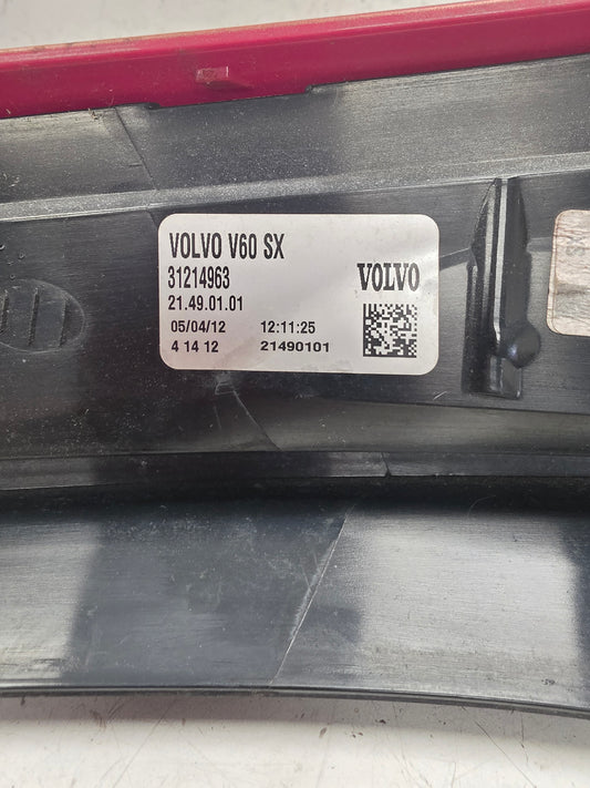2011 Volvo XC60 Rear Left Passenger Light Assembly 31214963