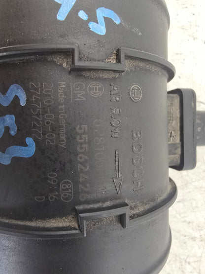 2010-2012 Saab 9-5 2.0 TiD Mass Air Flow Meter Sensor 0281002912 55562426