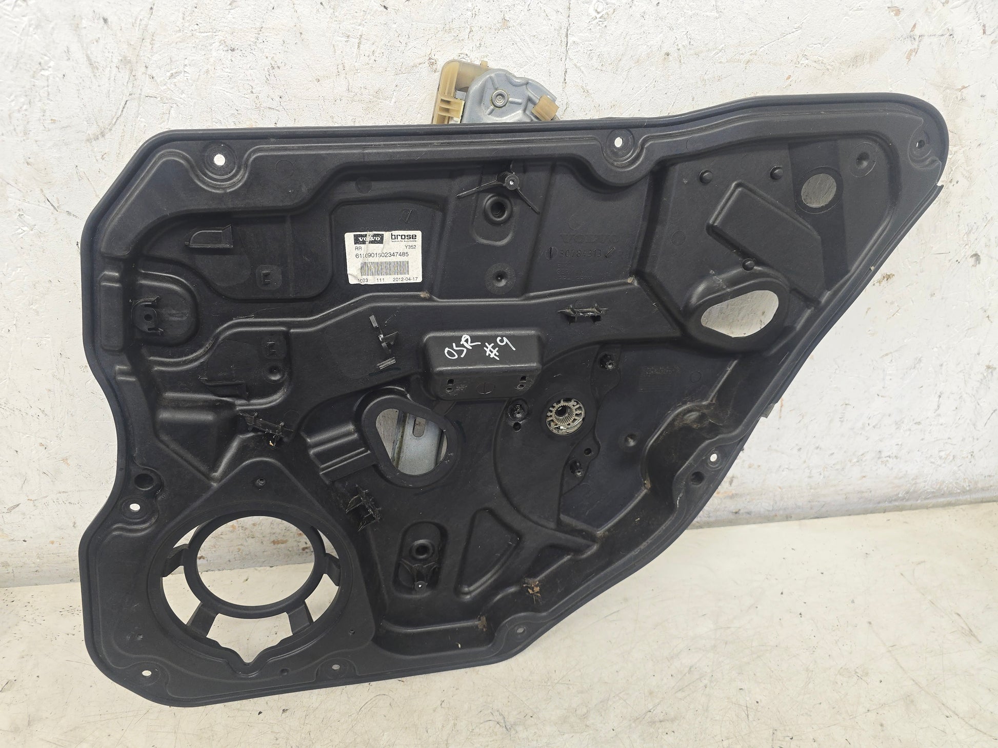 30784309 Volvo V60 Rear Right Driver Window Regulator 2011-2018 1984cc Diesel D5204T3-A