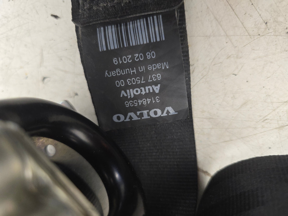 31484535 Volvo V40 Hatchback Front Right Driver Seat Belt 2012-2019 Genuine Bursting Blue