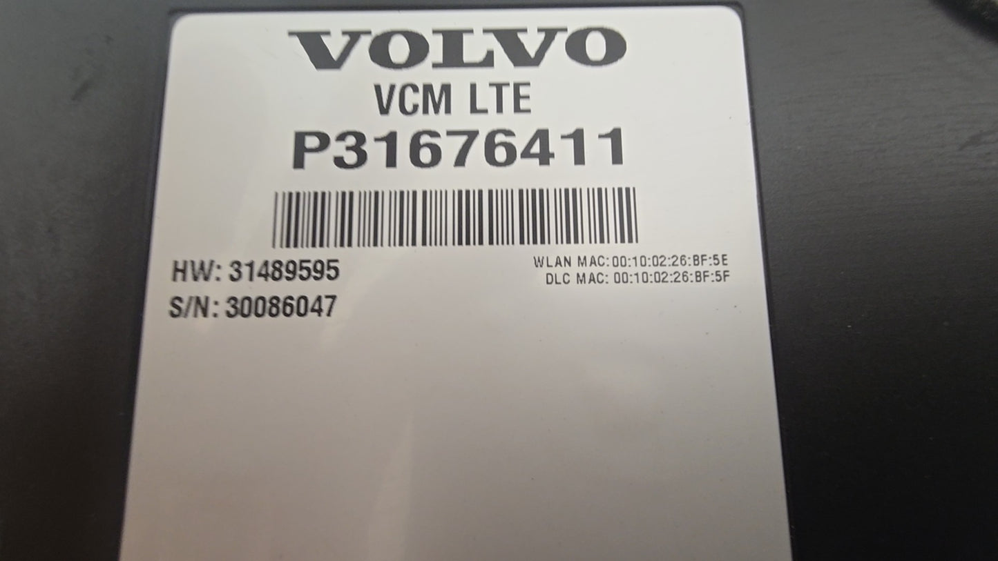 2015-2030 Volvo XC90 Bluetooth ECU Control Unit Module 31676411 — Genuine, 1969cc Diesel Automatic