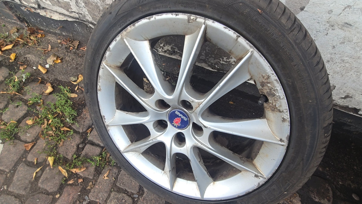 12763042 Saab 9-3 Aero 18 Inch 10-Spoke Alloy Wheel 5x110 65mm 2005-2015