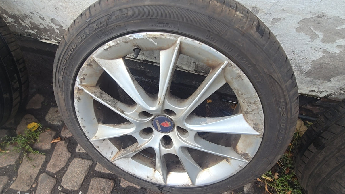 12763042 Saab 9-3 Aero 18 Inch 10-Spoke Alloy Wheel 225/45/18 5x110 2005-2015