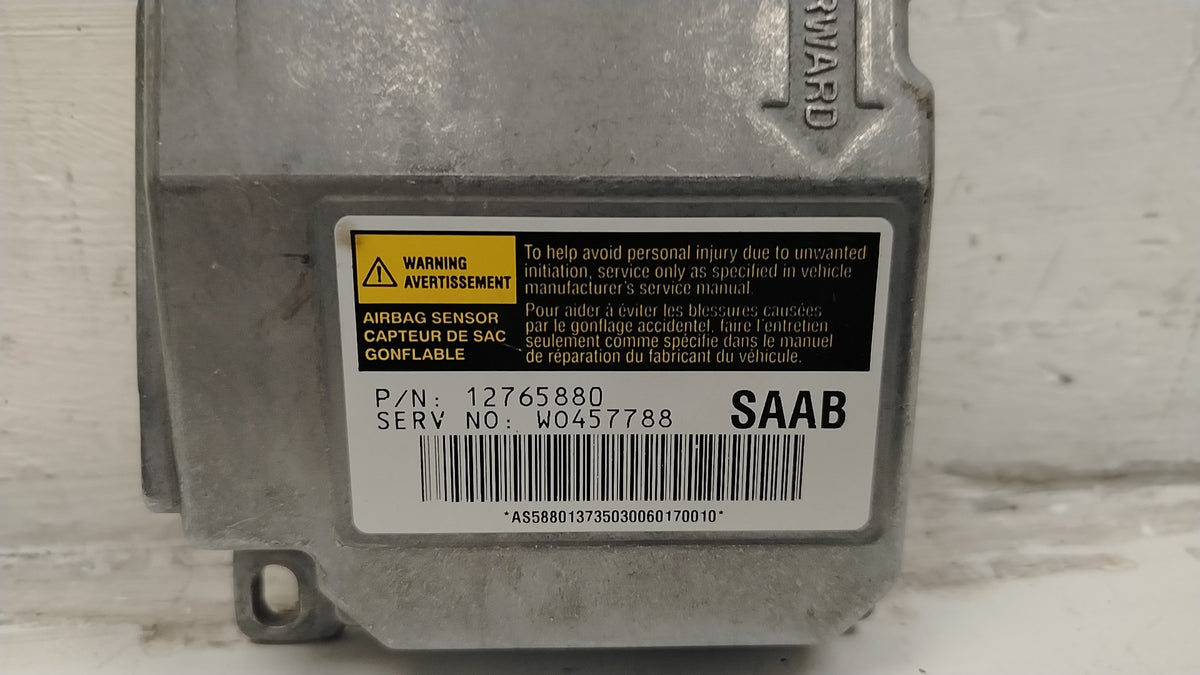 Saab 9-5 SRS Airbag Control Module ECU 12765880 1997-2005 YS3E Genuine