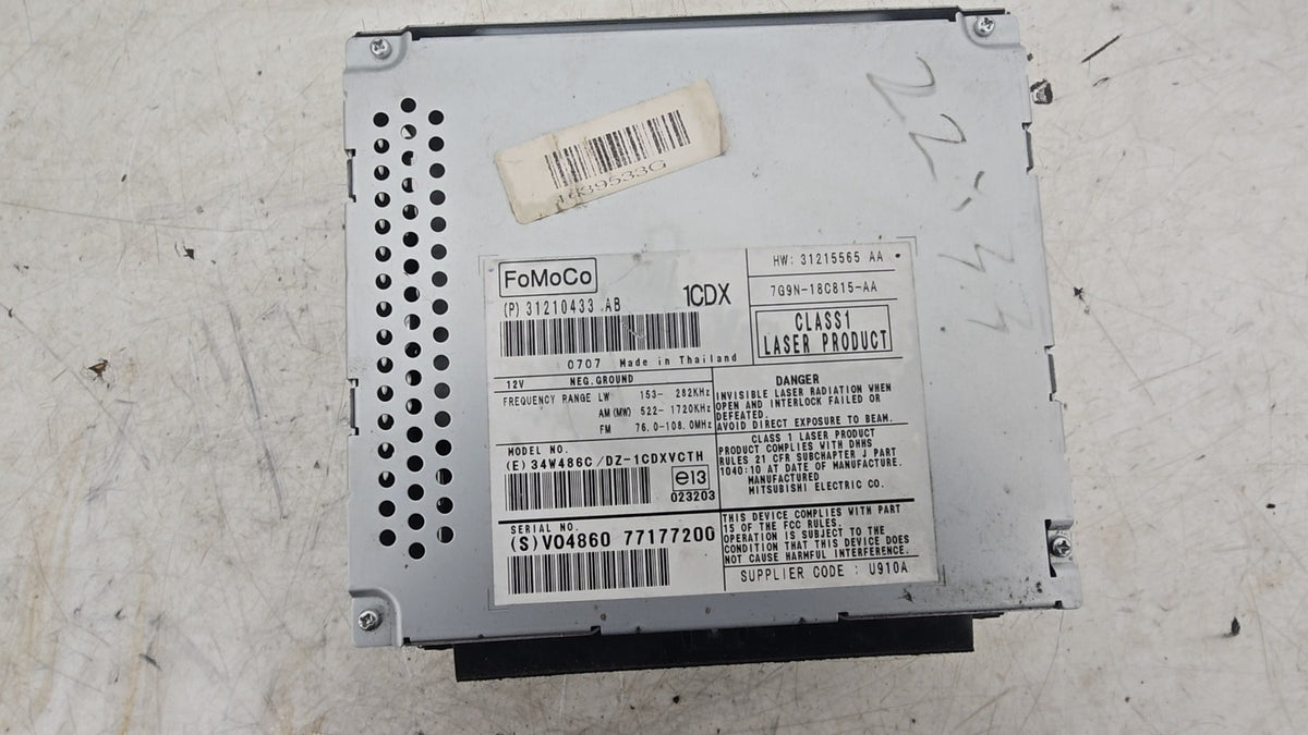2007 Volvo V70 III S80 XC70 Radio CD Player 31210433 31210433AB 31215565 — Genuine, VRAC Grade A
