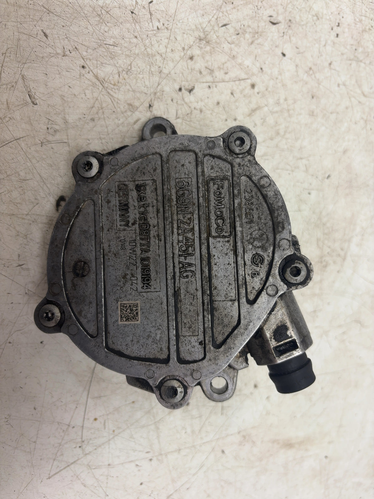 Brake Vacuum Pump 6G9N2A451AG — 2011–2016 Volvo V70 III T6 2953cc Petrol Automatic