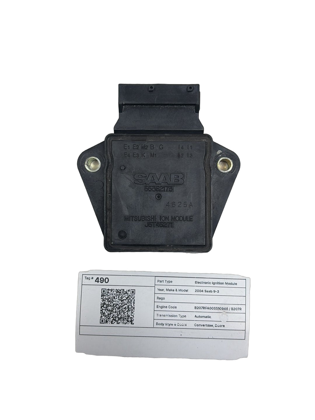 2003-2012 Saab 9-3 YS3F Aero Convertible Electronic Ignition Module 55352179