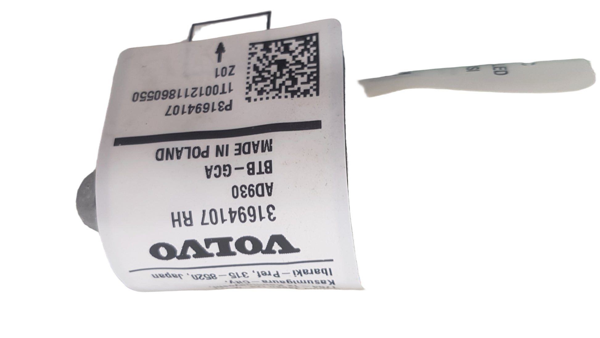 2016-2023 Volvo XC90 II T8 Driver Side Curtain Air Bag 31694107